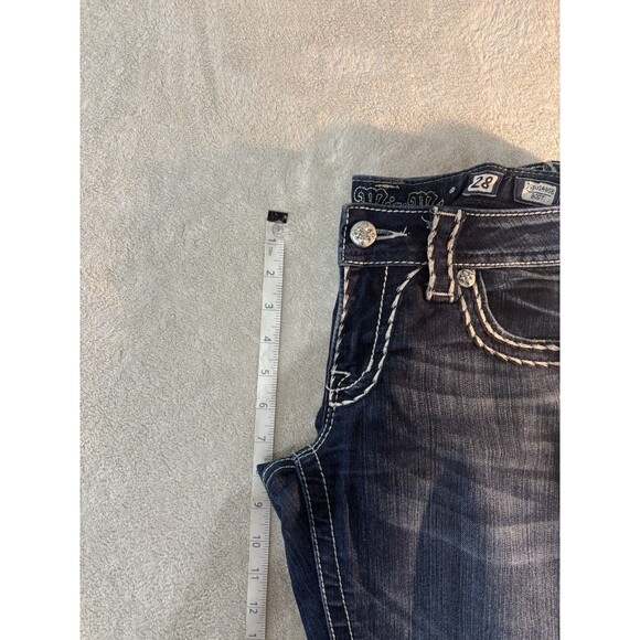 Miss Me Jeans Womens 28W 33L Low-Rise Boot Cut Rhinestones JS5014B58 - Picture 5 of 8